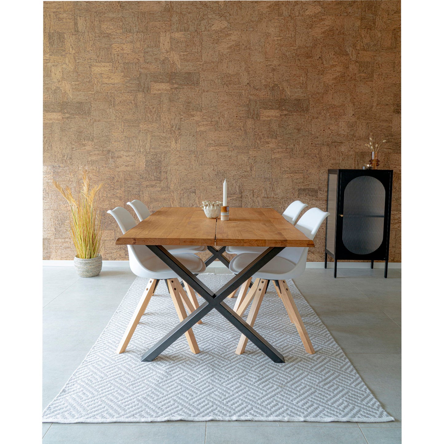 Bergen Esszimmerstuhl 2er Set – Stuhl mit Holzbeinen im skandinavischen Design - Bild 4