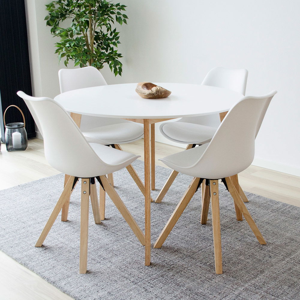 Bergen Esszimmerstuhl 2er Set – Stuhl mit Holzbeinen im skandinavischen Design - Bild 9
