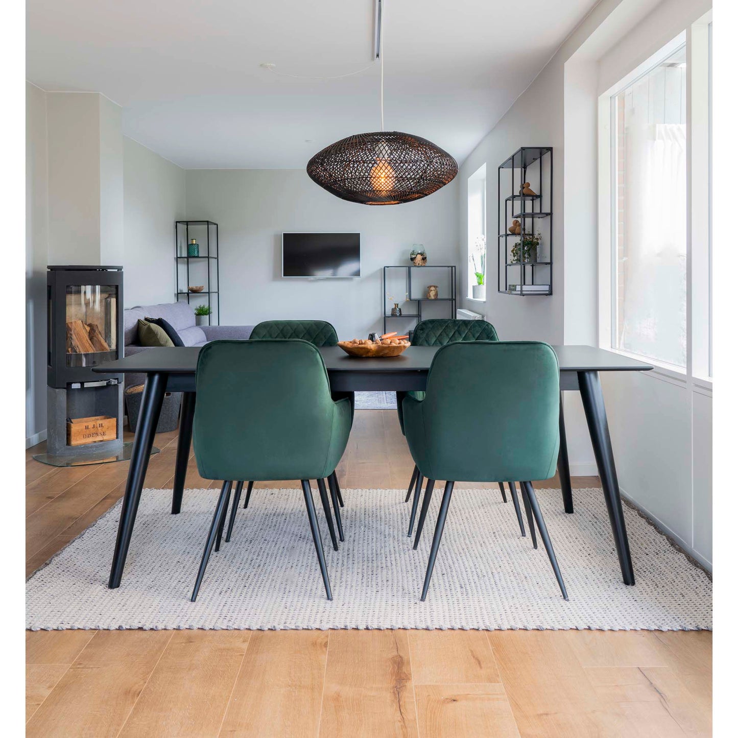 Harbo Esszimmerstuhl Samt mit Rautensteppung 2er Set - Komfort trifft modernes Design - Bild 13