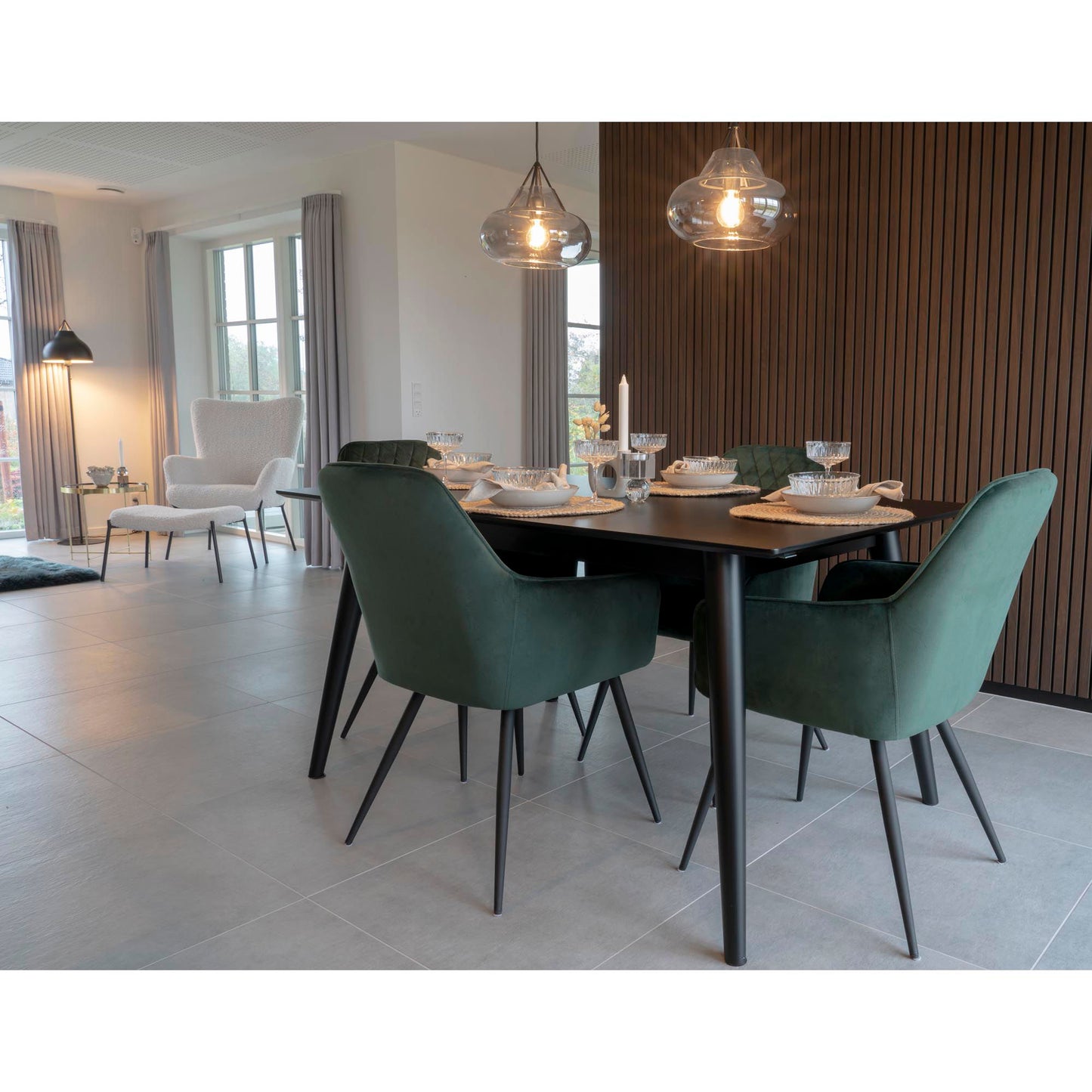 Harbo Esszimmerstuhl Samt mit Rautensteppung 2er Set - Komfort trifft modernes Design - Bild 18