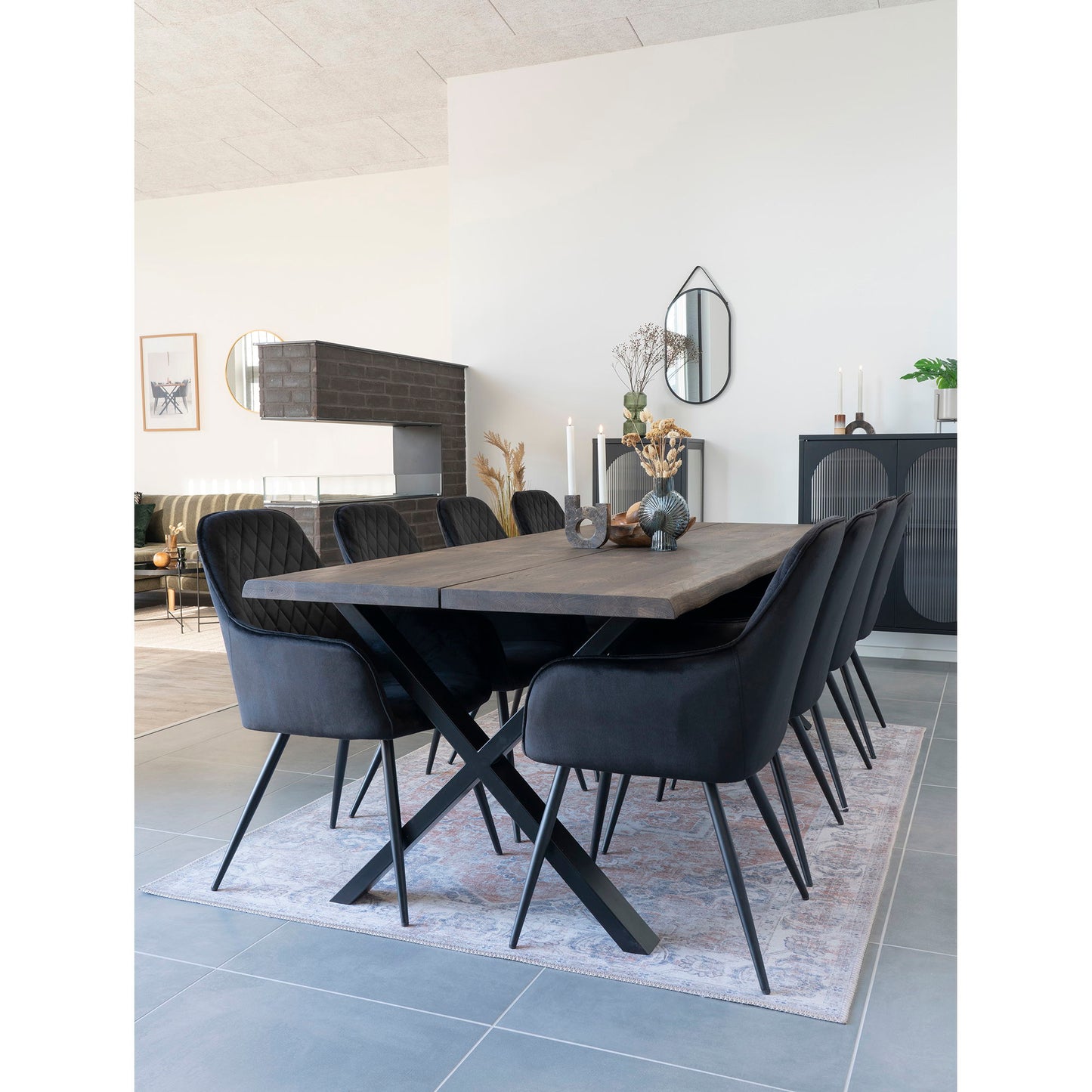 Harbo Esszimmerstuhl Samt mit Rautensteppung 2er Set - Komfort trifft modernes Design - Bild 28