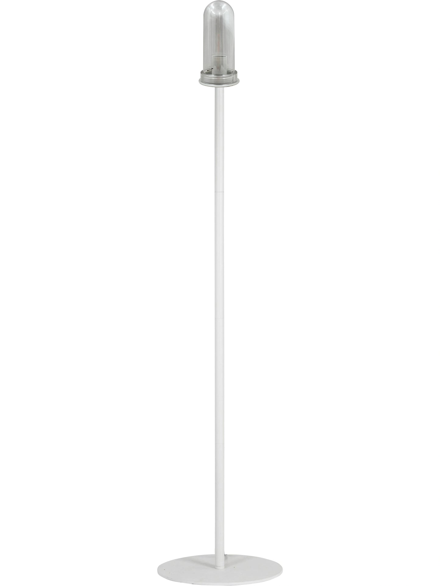 Outdoor Stehlampe Agnar mit 38cm Rattan Schirm - Gestell Metall, 154 cm, wetterfest IP44,E27
