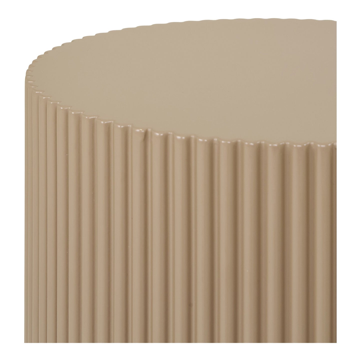 Farense Beistelltisch modernes Design grau beige Ø30x50 cm