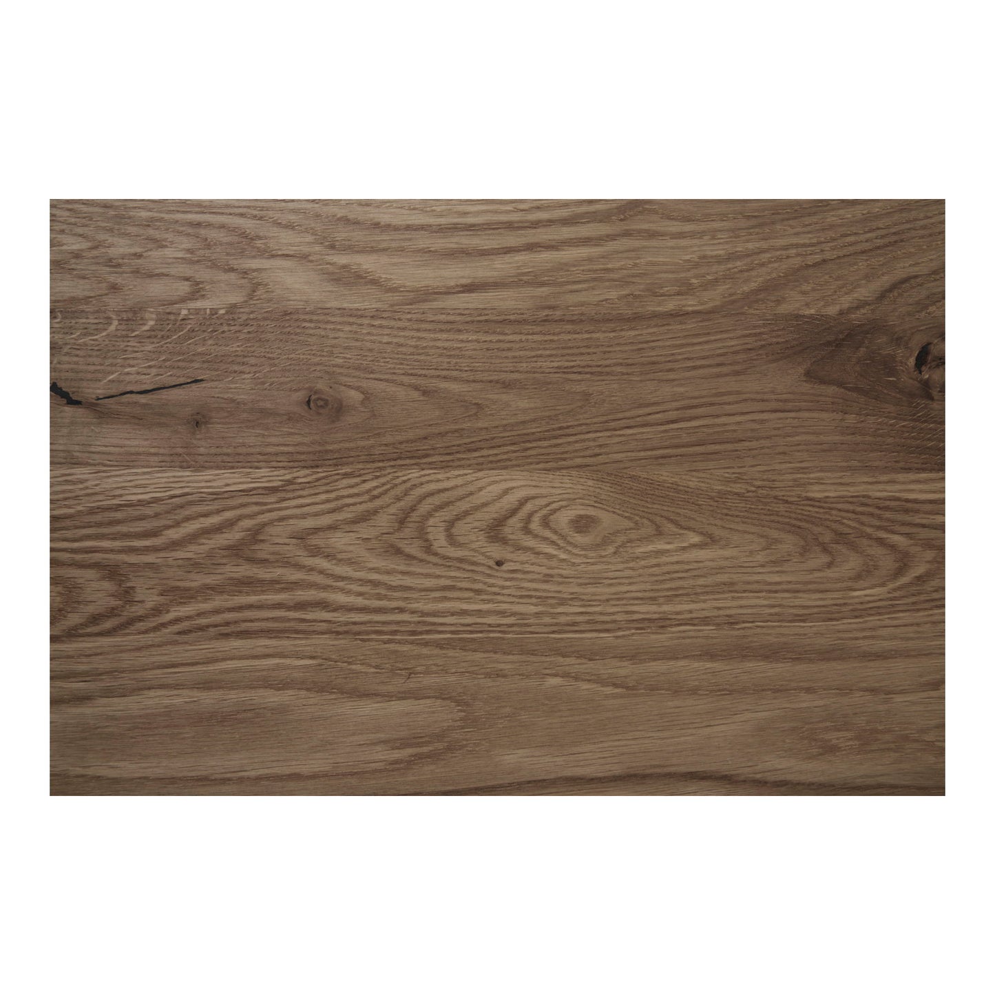 Lignano Café Tisch Rauch Eiche Schwarze Metallbasis 70x70x75 cm