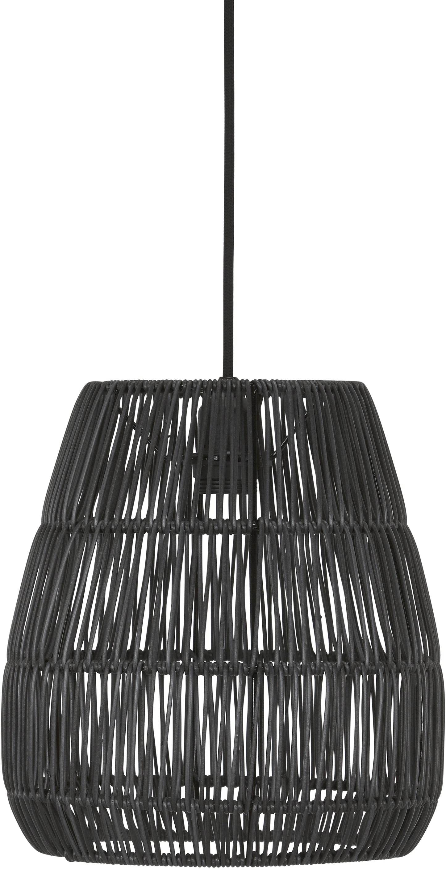 Saigon Pendelleuchte Outdoor aus Polyrattan – Wetterfeste Hängelampe mit E27 Fassung, IP44, Flex Out Kabel
