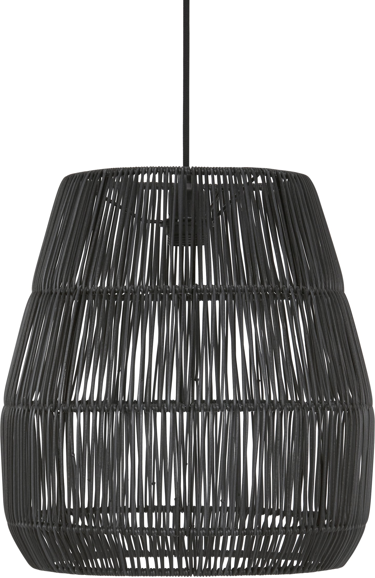 PR Home Hängelampe Saigon Polyrattan E27 - Pendelleuchte in Grau Beige & Anthrazit, Ø 18 bis 38 cm