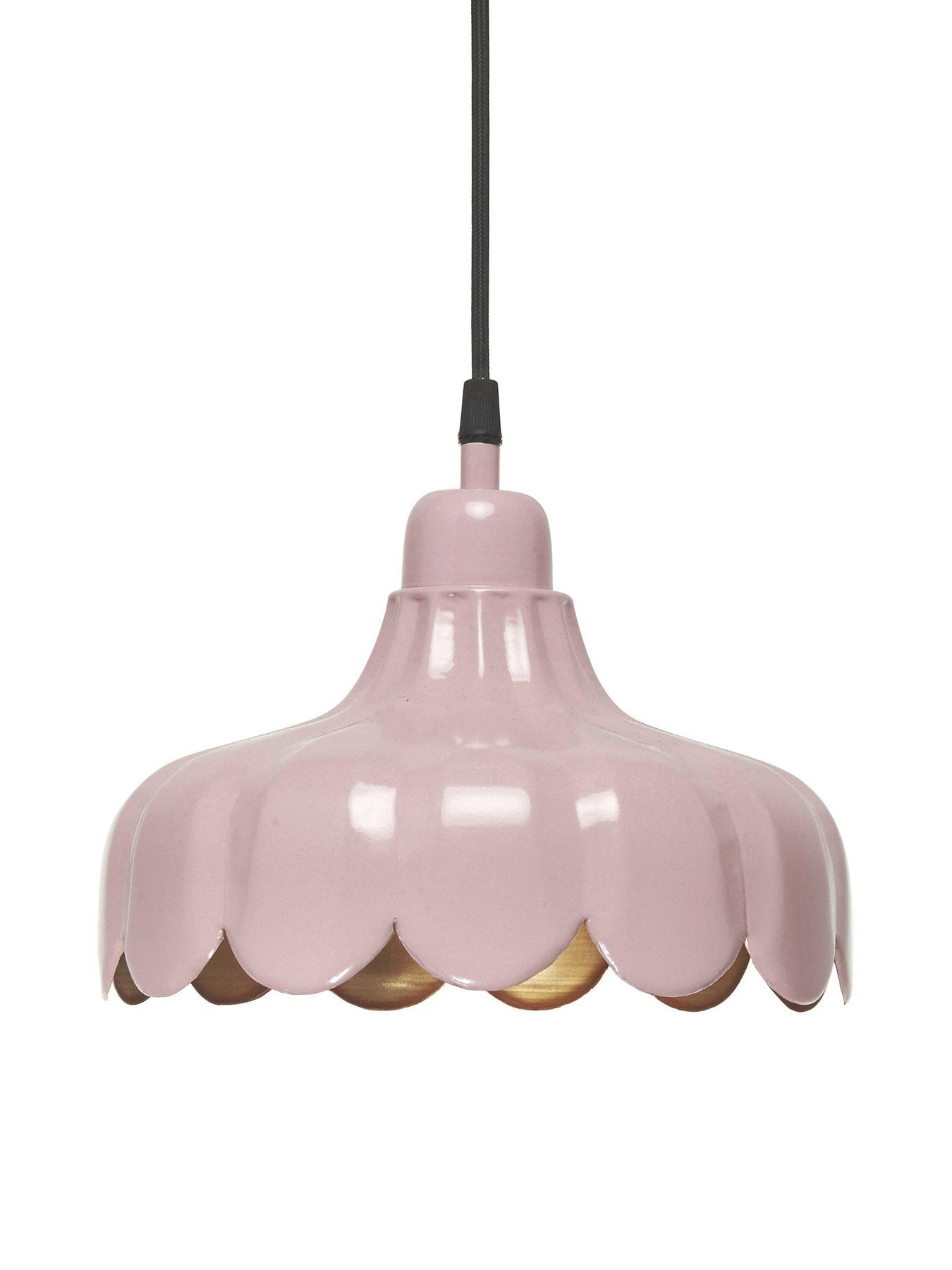 PR Home Wells Hängelampe 24 cm aus Metall mit Goldener Innenseite  – Hochwertige Fenster Pendelleuchte in 7 Farben