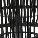 Wetterfeste Außen-Tischlampe Agnar mit Geflochtenem Rattanschirm 71 cm