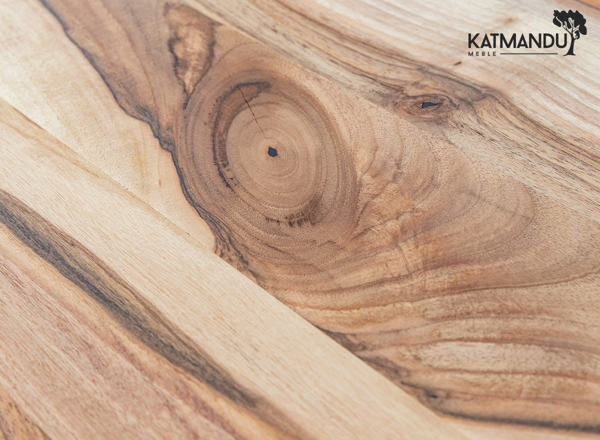 Eleganter Stolik Kawowy z Drewna Orzechowego Awokado Loftowy Design