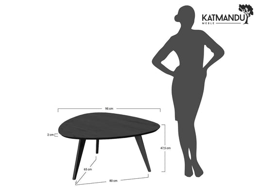 Eleganter schwarzer Ecksessel aus Eschenholz 95x96 cm Orbetello Design