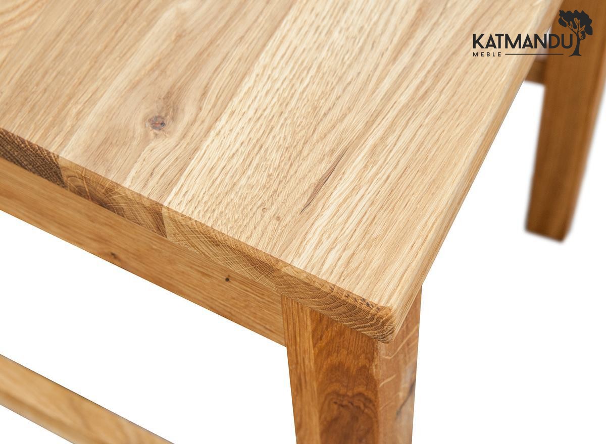 Elegantes Dänisches Dębowe Holz Esszimmerstuhl Verto mit Doppelrückenlehne