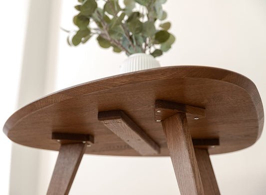 Moderner Eichen-Eckbeistelltisch Tabacco 67x69 cm Orbetello Design