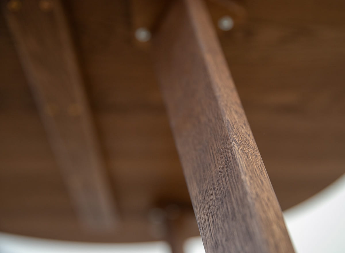 Eleganter Eckige Eichenholz Tisch Tabacco 95x96 cm Orbetello Design