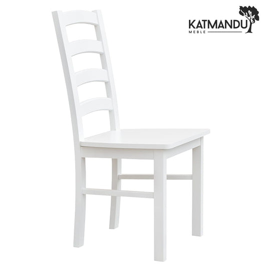 Elegantes Belluno Elegante 01 Stuhl mit weißem Sitz aus Buchenholz