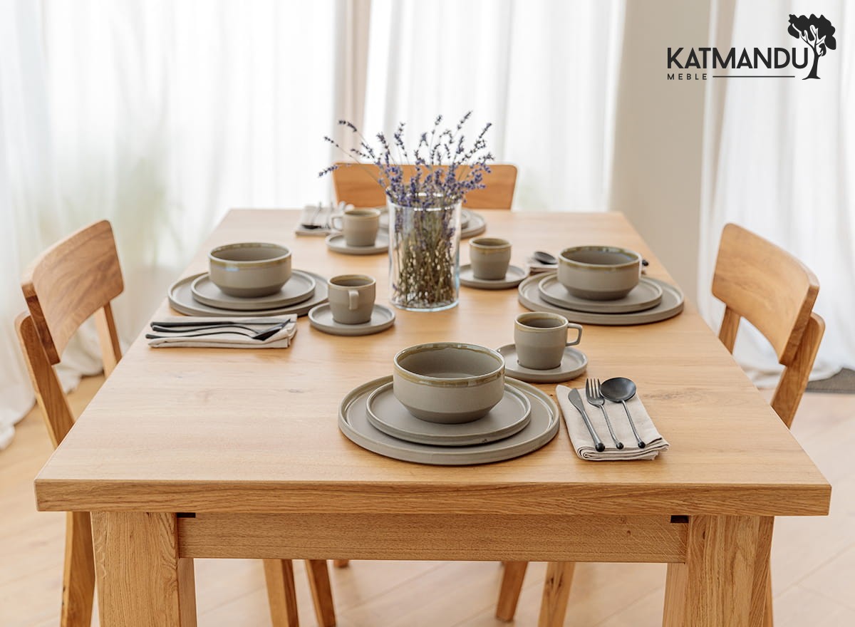 Hochwertiger ausziehbarer massiv Eichenholz Tisch Lanciano 200x100 cm