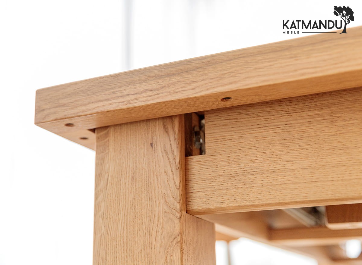 Hochwertiger ausziehbarer massiv Eichenholz Tisch Lanciano 200x100 cm