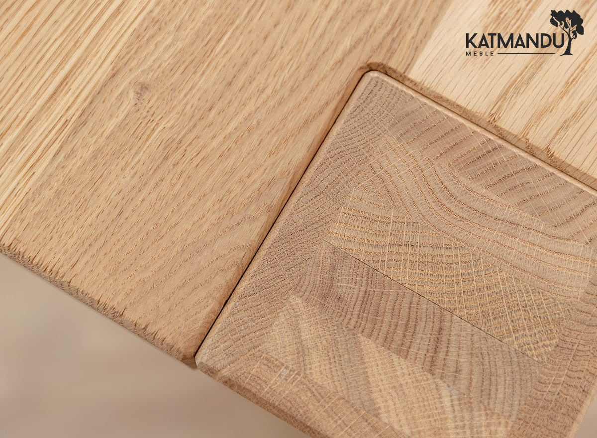 Eleganter massiver Eichen-Esstisch Siena 180x90 cm geölt