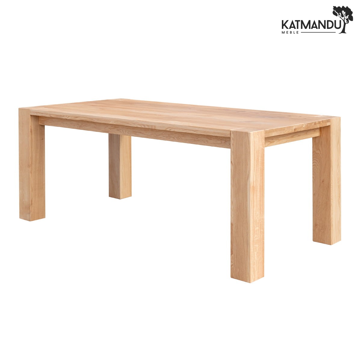 Eleganter massiver Eichen-Esstisch Siena 180x90 cm geölt