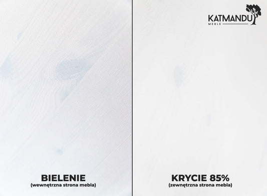 Eleganter weißer Belluno Elegante Kiefernholz Couchtisch mit Schublade