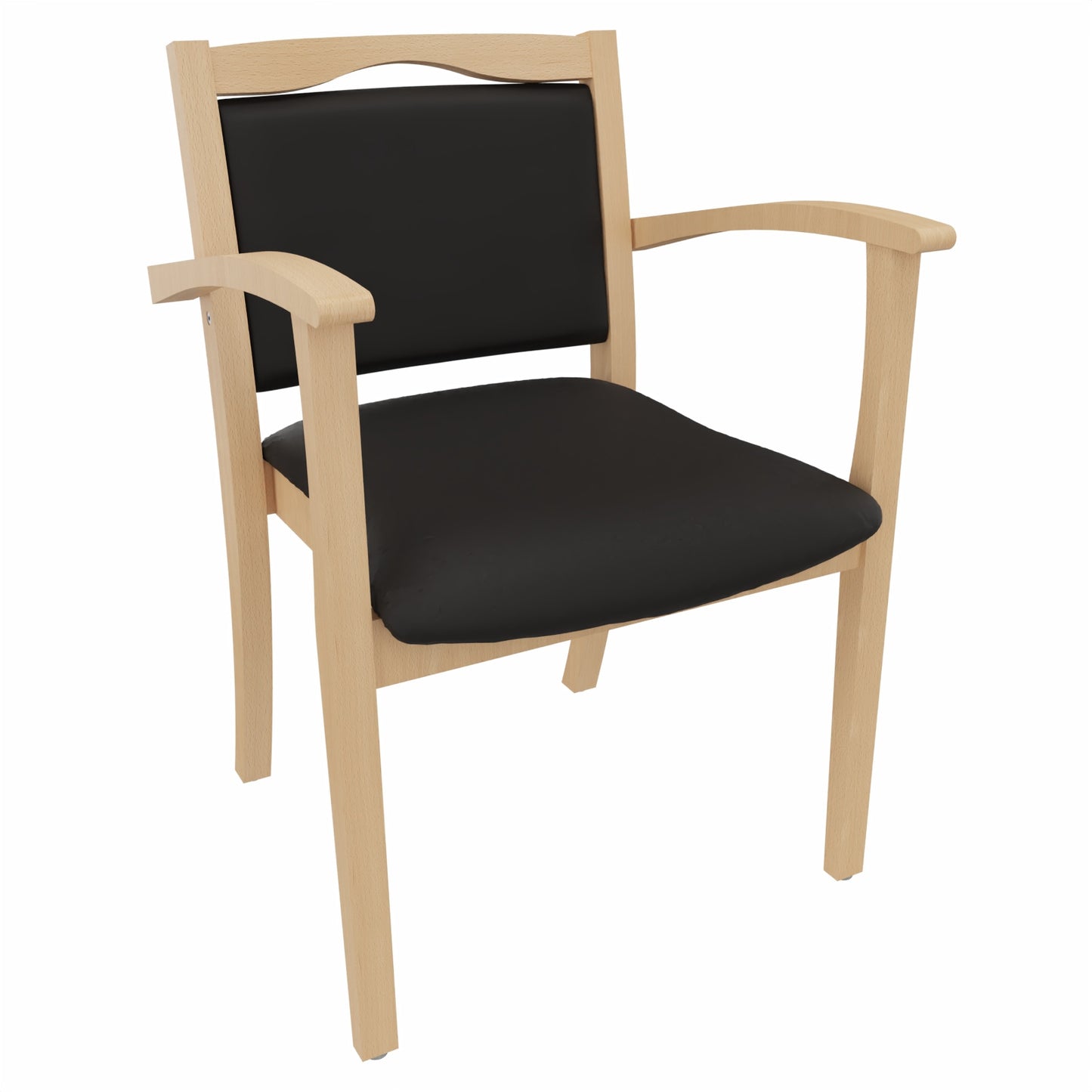 Seniorenstuhl Alexander mit Armlehnen – Komfortabler Pflegestuhl –  47cm - Bild 3