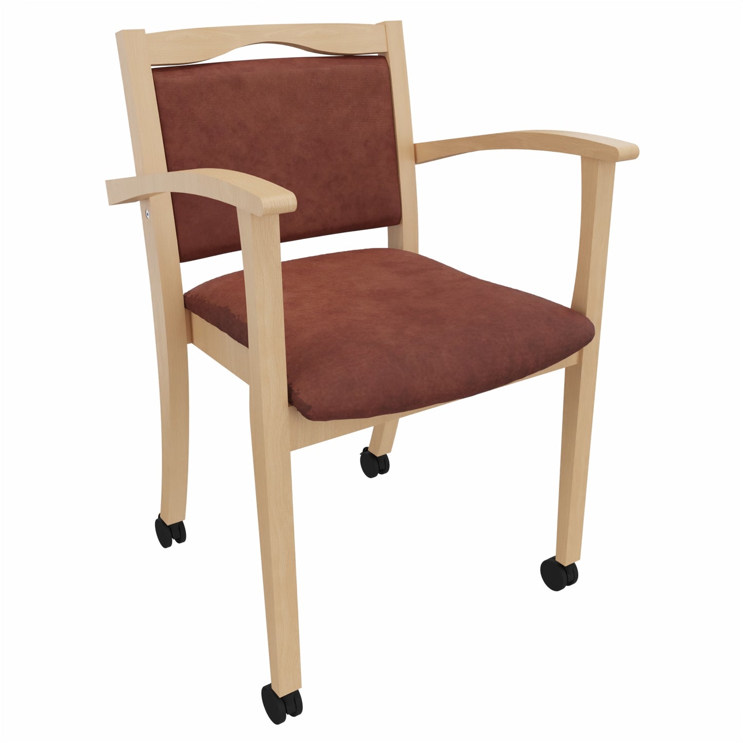 Seniorenstuhl Alexander auf Rollen – Komfortabler Pflegestuhl mit Armlehnen und Rollen - Bild 28