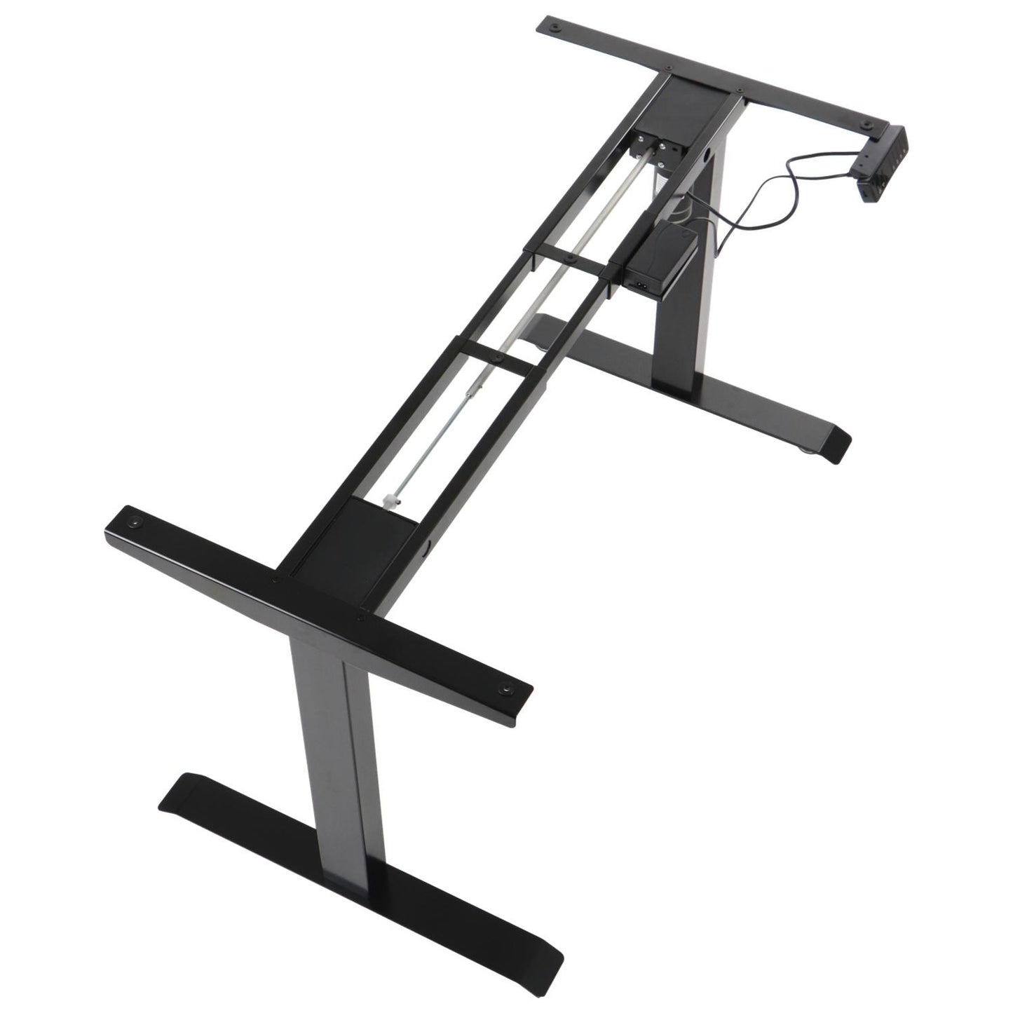 Elektrisch höhenverstellbares Schreibtischgestell Schwarz mit USB – 70–118 cm, 1 Motor, 80 kg Tragkraft - Bild 2