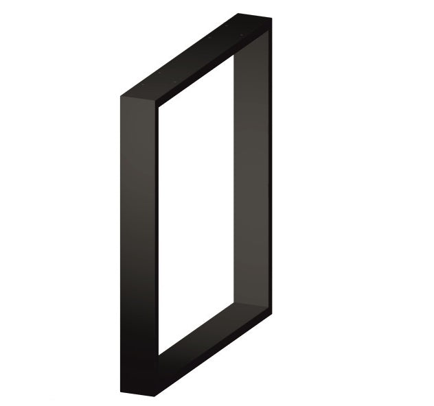 Tischfuß SR45 Metall – 45×45 cm, schwarz pulverbeschichtet, für Couchtisch oder Bank - Bild 1