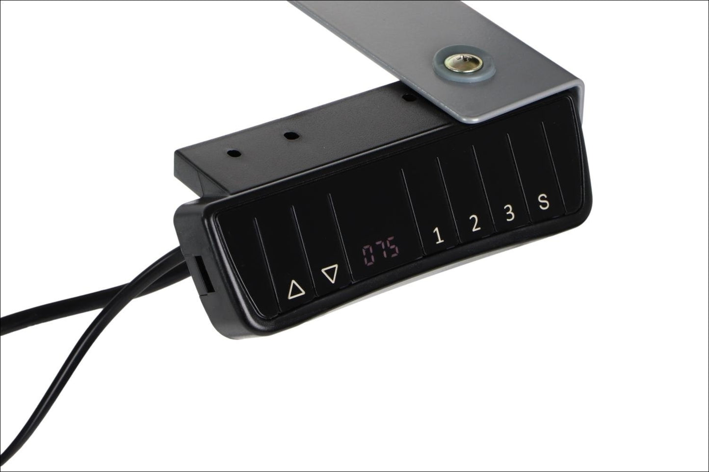 Elektrisch höhenverstellbares Schreibtischgestell Alufarbend mit USB – 70–118 cm, 1 Motor, 80 kg Tragkraft - Bild 5