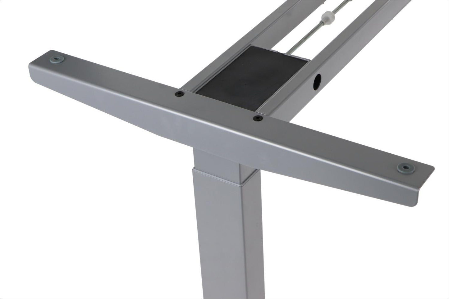 Elektrisch höhenverstellbares Schreibtischgestell Alufarbend mit USB – 70–118 cm, 1 Motor, 80 kg Tragkraft - Bild 7