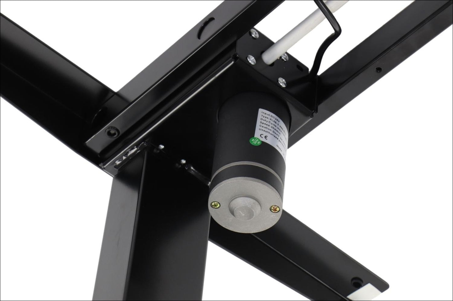 Elektrisch höhenverstellbares Schreibtischgestell Schwarz mit USB – 70–118 cm, 1 Motor, 80 kg Tragkraft - Bild 4