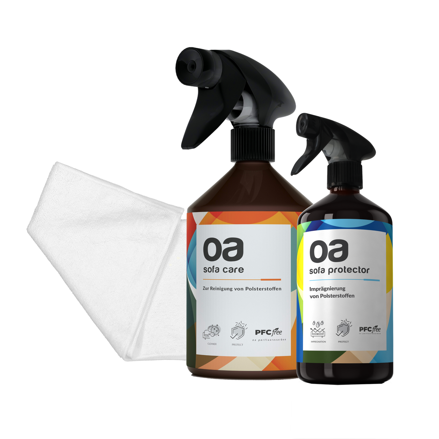 OA SOFA CARE & PROTECTOR Set 500ml – Polsterreiniger & Imprägnierspray im Geschenkset, PFC-frei & biologisch abbaubar - Bild 4