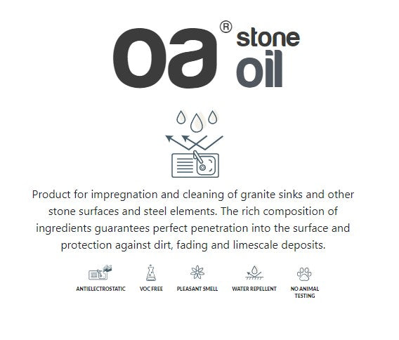 OA STONE OIL 250ml – Imprägnierung & Pflege für Granitspülen, Naturstein & Edelstahl - Bild 3