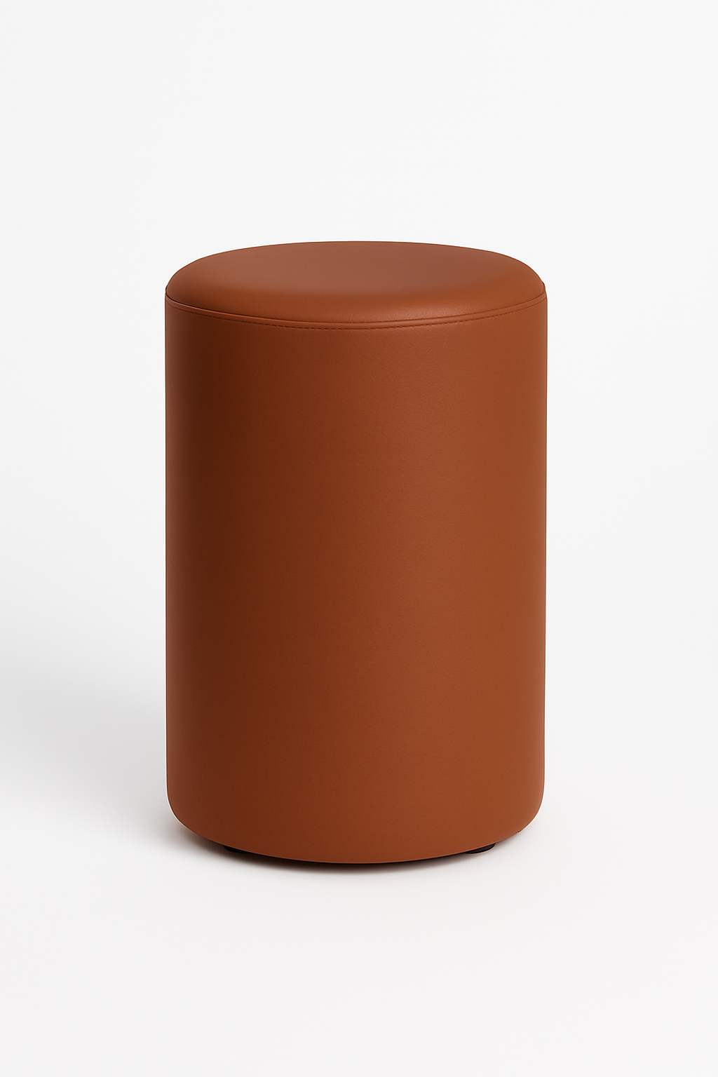 ERIDES Sitzpouf Küche rund – Moderner Tresenhocker mit Kunstlederbezug, 40×58cm, Made in Germany