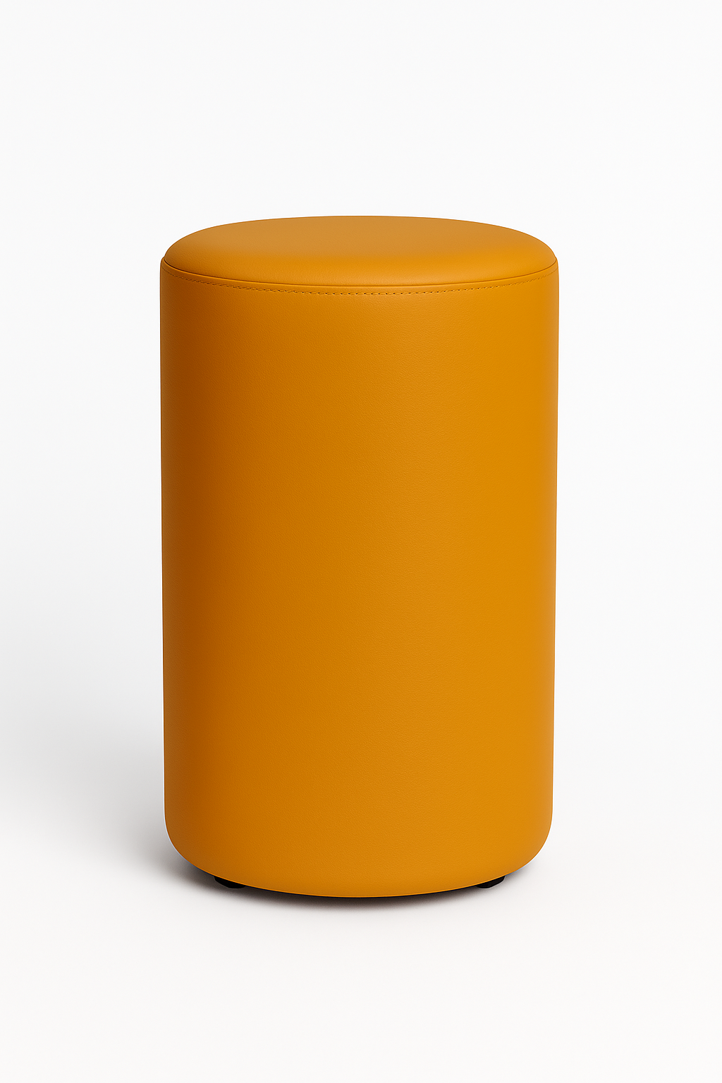 ERIDES Sitzpouf Küche rund – Moderner Tresenhocker mit Kunstlederbezug, 40×58cm, Made in Germany