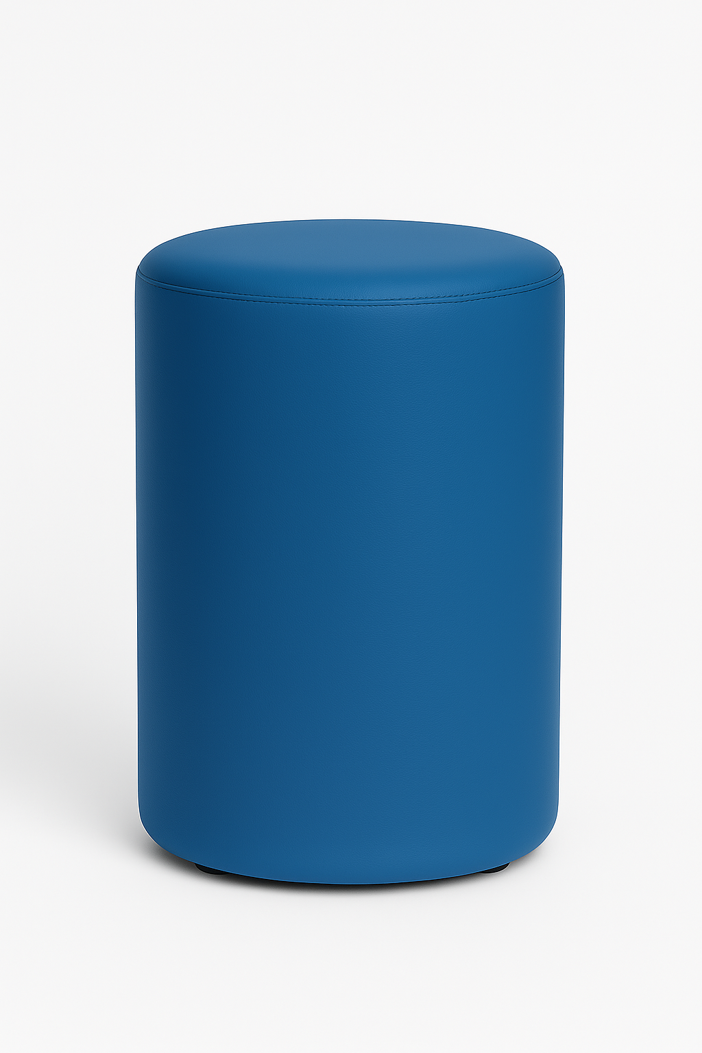 ERIDES Sitzpouf Küche rund – Moderner Tresenhocker mit Kunstlederbezug, 40×58cm, Made in Germany