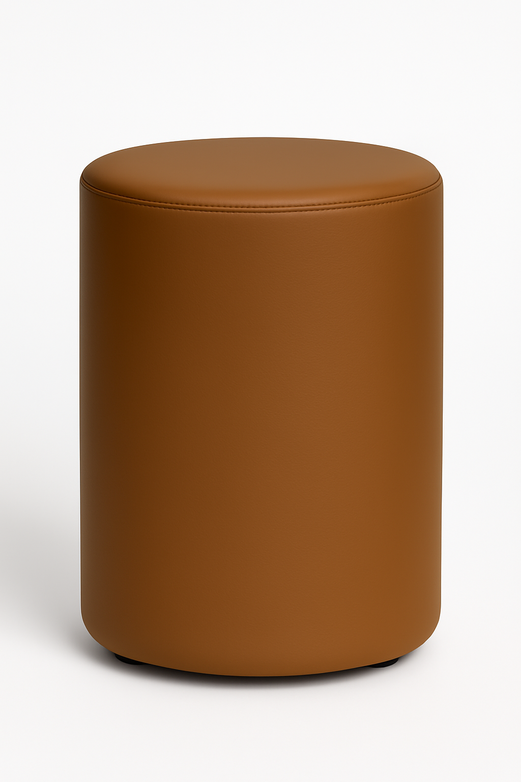 ERIDES Sitzpouf Küche rund – Moderner Tresenhocker mit Kunstlederbezug, 40×58cm, Made in Germany
