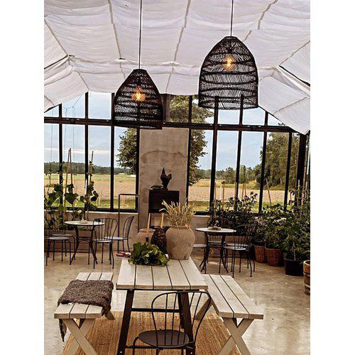 PR Home Maja Outdoor Pendelleuchte aus Naturfasern – handgeflochten, IP44, E27, inkl. Flex Out Kabelsatz