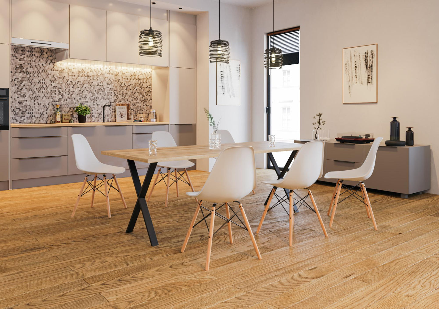 Tischfuß SR46 – Metall Tischgestell 55×72 cm im Industrial Design für Esstische & Schreibtische - Bild 2