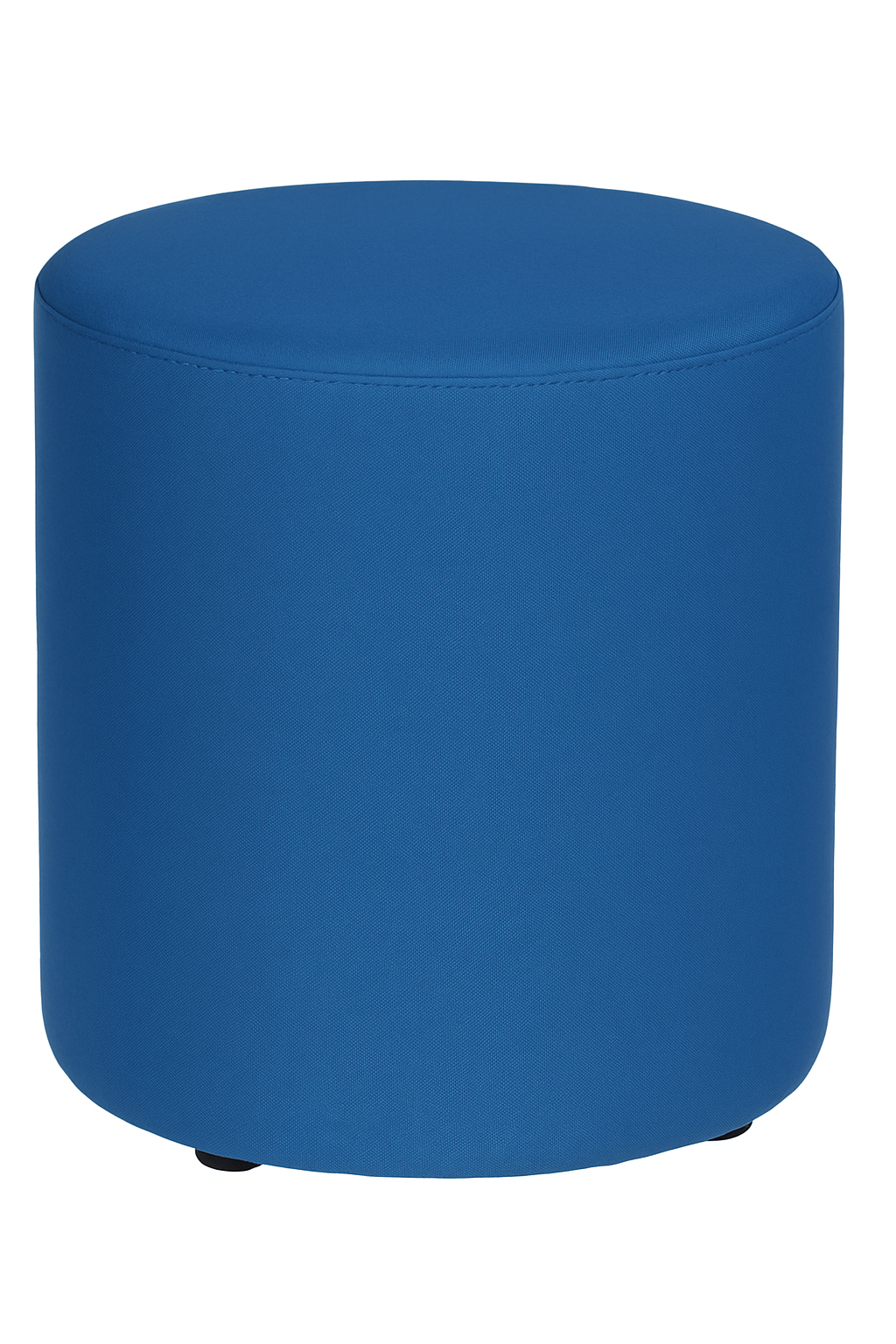 ERIDES Sitzpouf rund – Moderner Hocker mit Kunstlederbezug, 40×45cm, Made in Germany