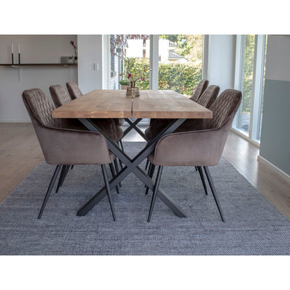 Harbo Esszimmerstuhl Samt mit Rautensteppung 2er Set - Komfort trifft modernes Design - Bild 4