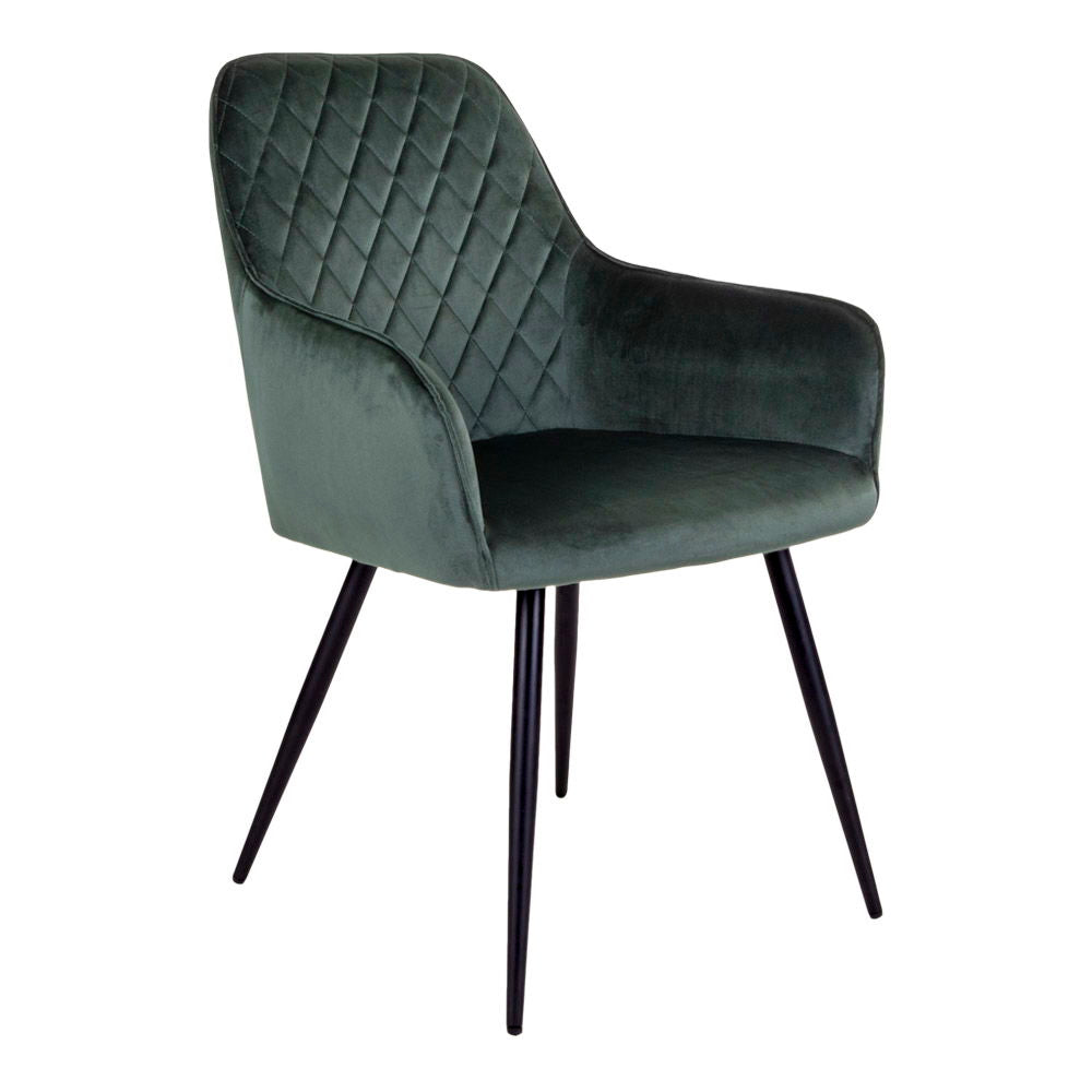 Harbo Esszimmerstuhl Samt mit Rautensteppung 2er Set - Komfort trifft modernes Design - Bild 12