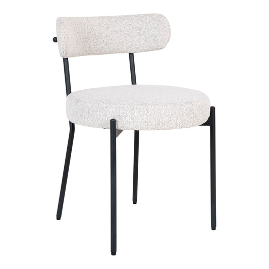 Badalona Esszimmerstuhl Weiß Bouclé 2er Set - Kompakt, modern & gemütlich - Bild 2