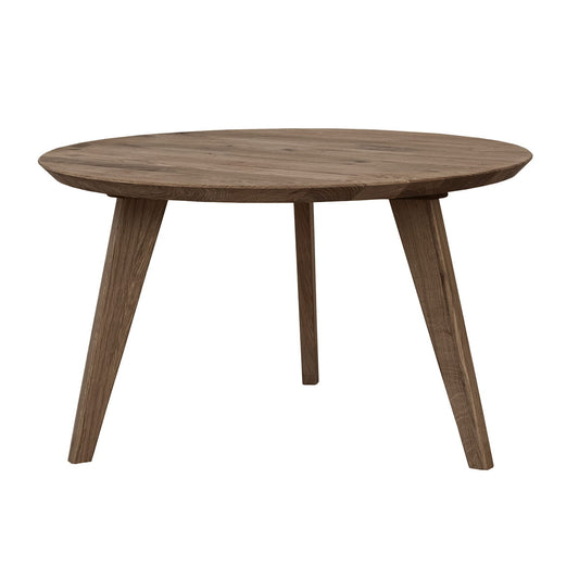 Eleganter runder Eichenholz Tisch Tabacco 70 cm Orbetello Design