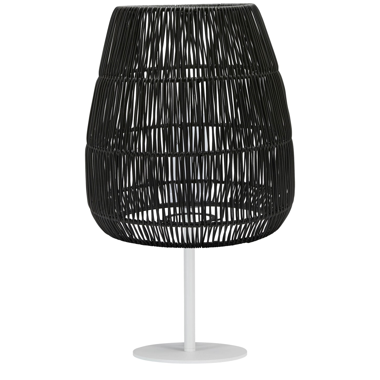 Außen Tischlampe Agnar Rattan - Schirm 38cm , wetterfest, E27, 71 cm hoch
