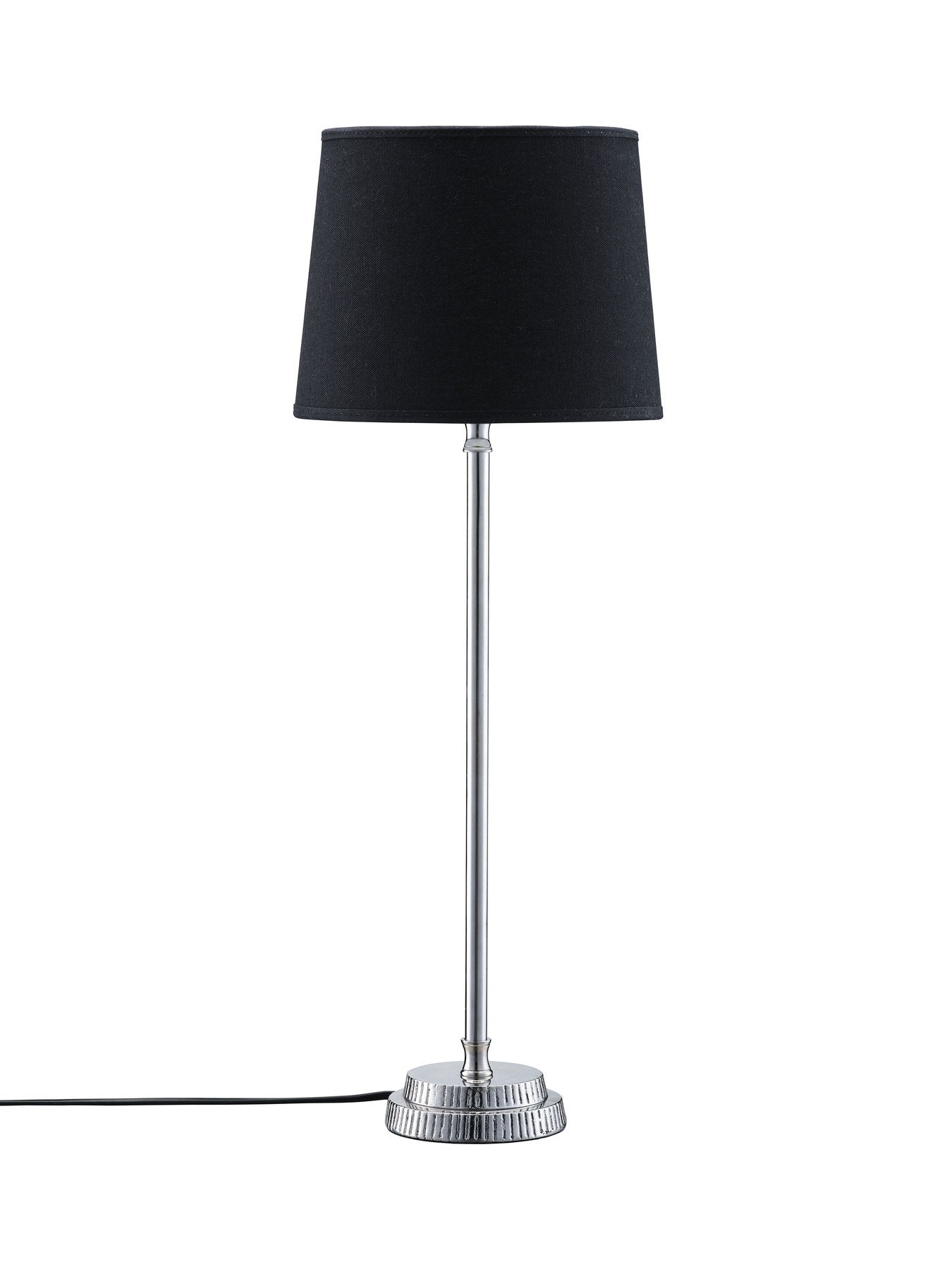 PR Home Kent Tischleuchte aus Metall mit Lampenschirm -  Elegante Tischlampe in Chrom oder Messing