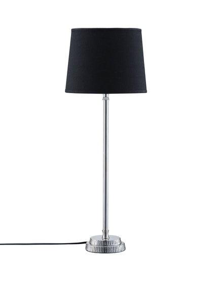PR Home Kent Tischleuchte aus Metall mit Lampenschirm -  Elegante Tischlampe in Chrom oder Messing