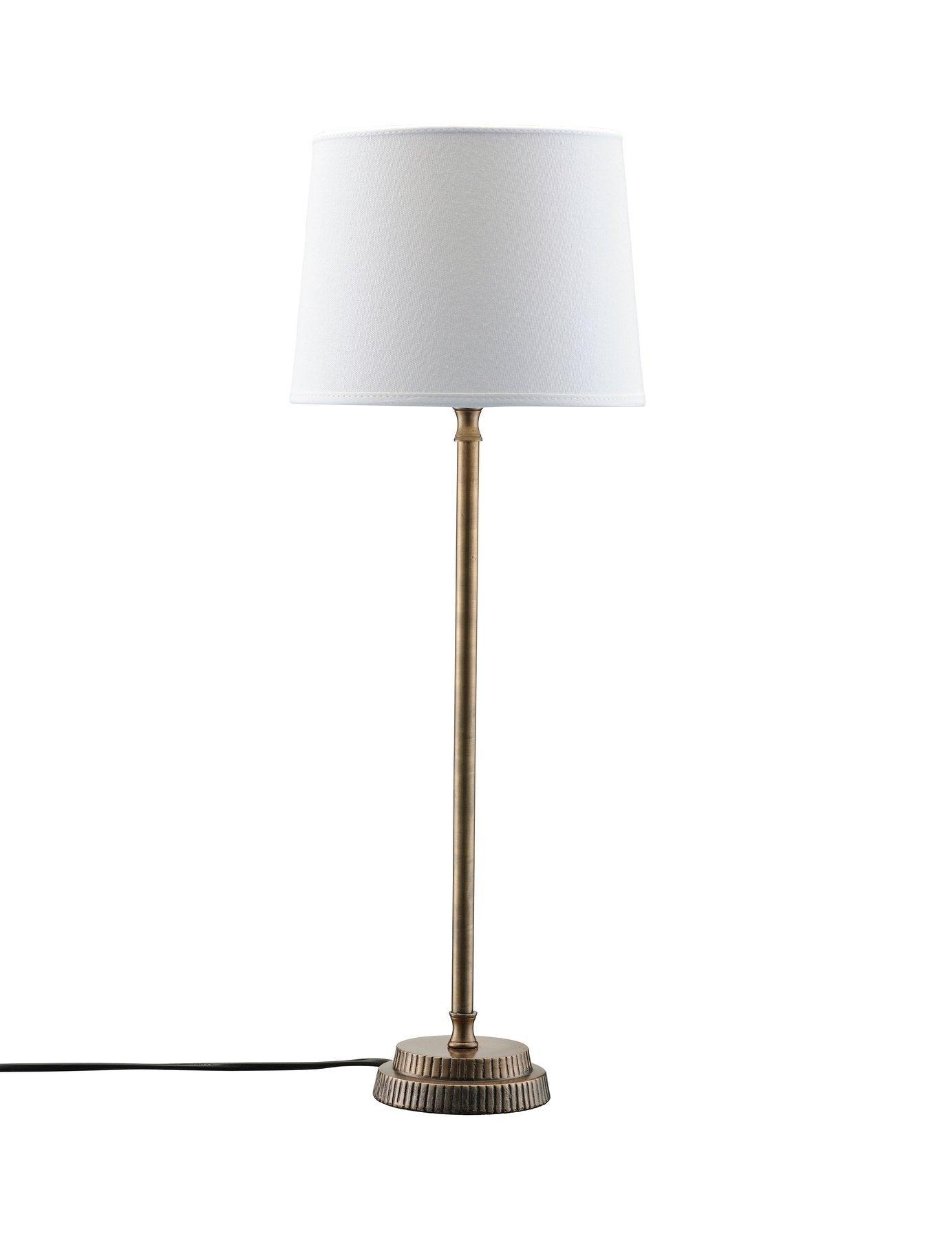 PR Home Kent Tischleuchte aus Metall mit Lampenschirm -  Elegante Tischlampe in Chrom oder Messing