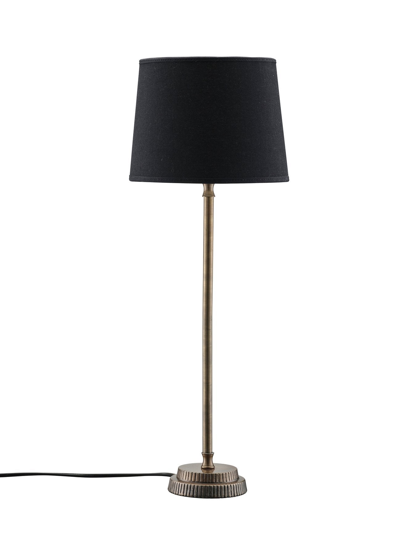 PR Home Kent Tischleuchte aus Metall mit Lampenschirm -  Elegante Tischlampe in Chrom oder Messing