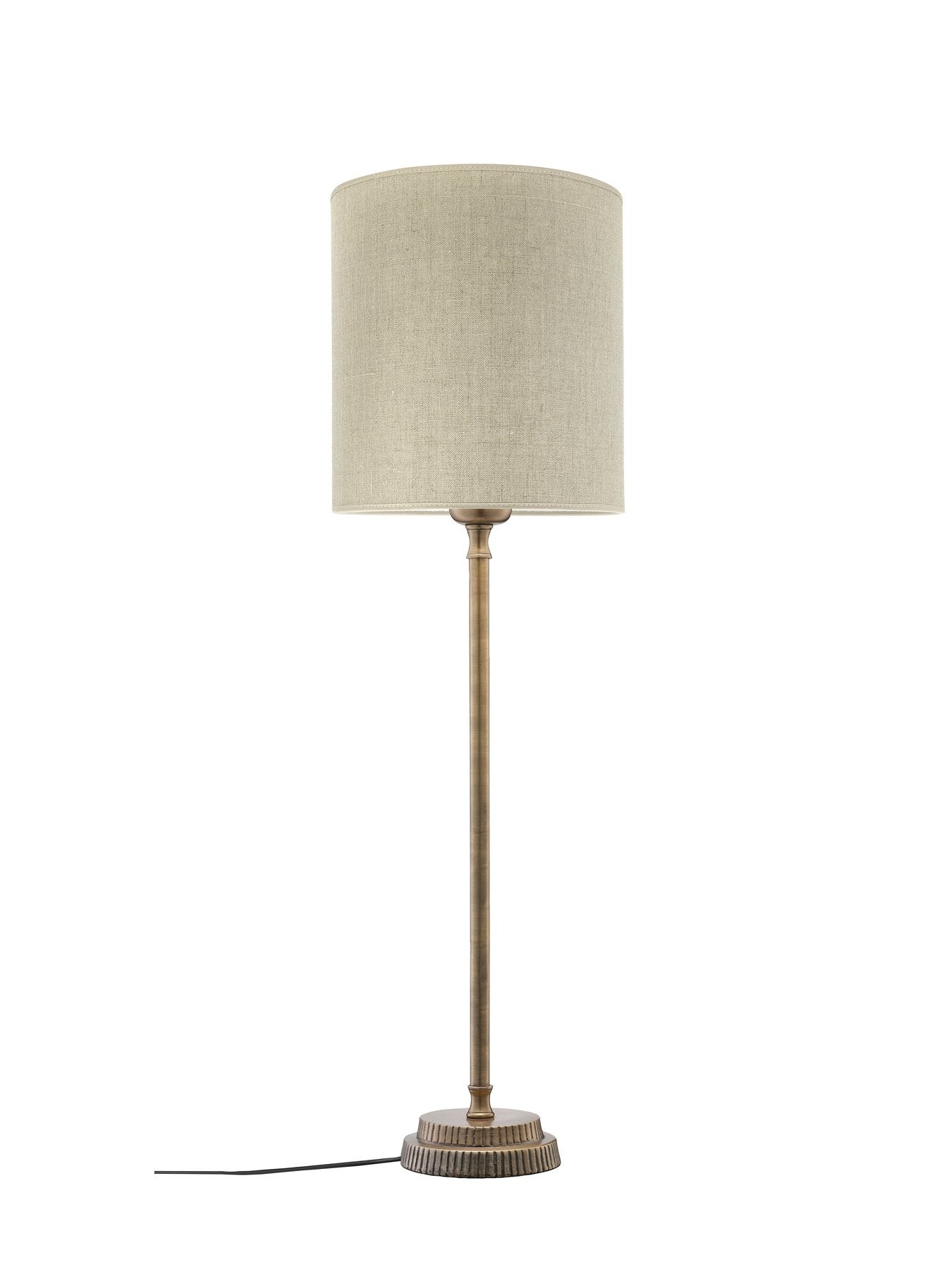 PR Home Kent Tischleuchte aus Metall mit Lampenschirm -  Elegante Tischlampe in Chrom oder Messing