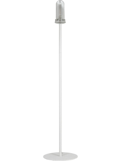 Outdoor Stehlampe Agnar mit 38cm Rattan Schirm - Gestell Metall, 154 cm, wetterfest IP44,E27